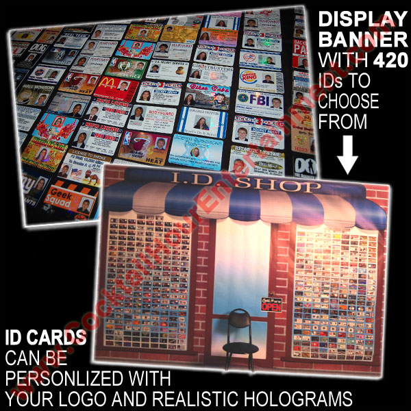 Green screen fake ids